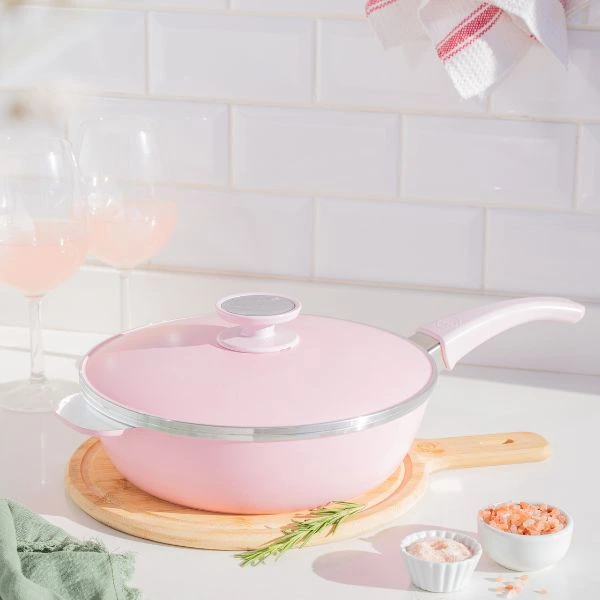 sartén essen 24cm línea rosa