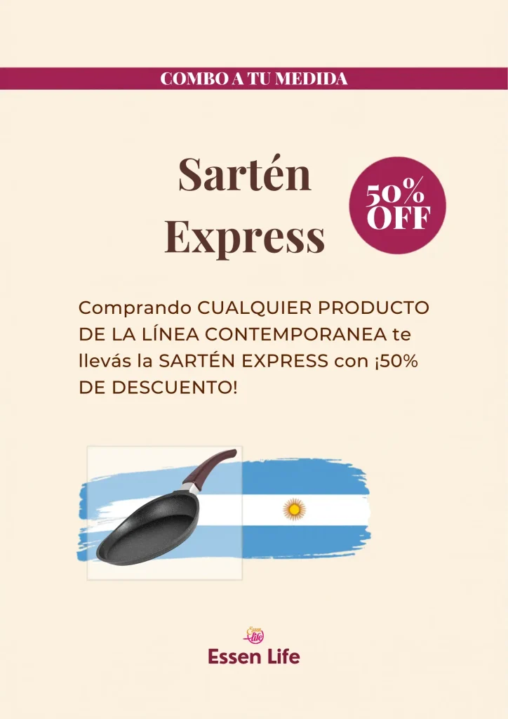 Promociones Essen junio 2026 - Combo Mundial con Sartén 18cm Argentina edición especial