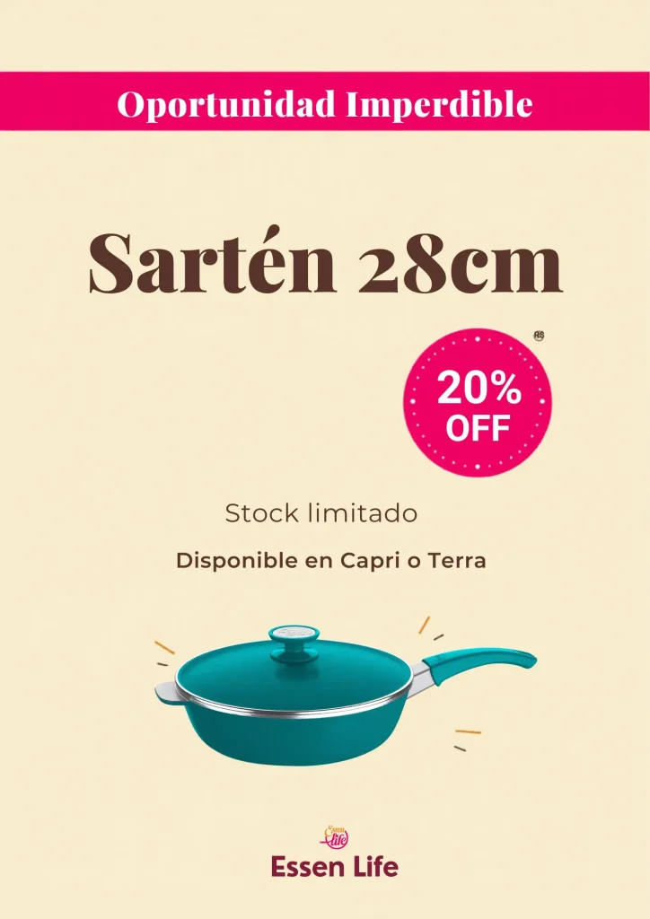 Sartén 28cm Essen con 20% de descuento — Junio 2026