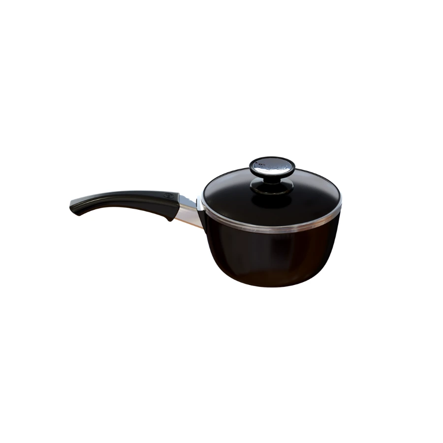 Cacerola 18 cm Black Edition Essen negra con mango