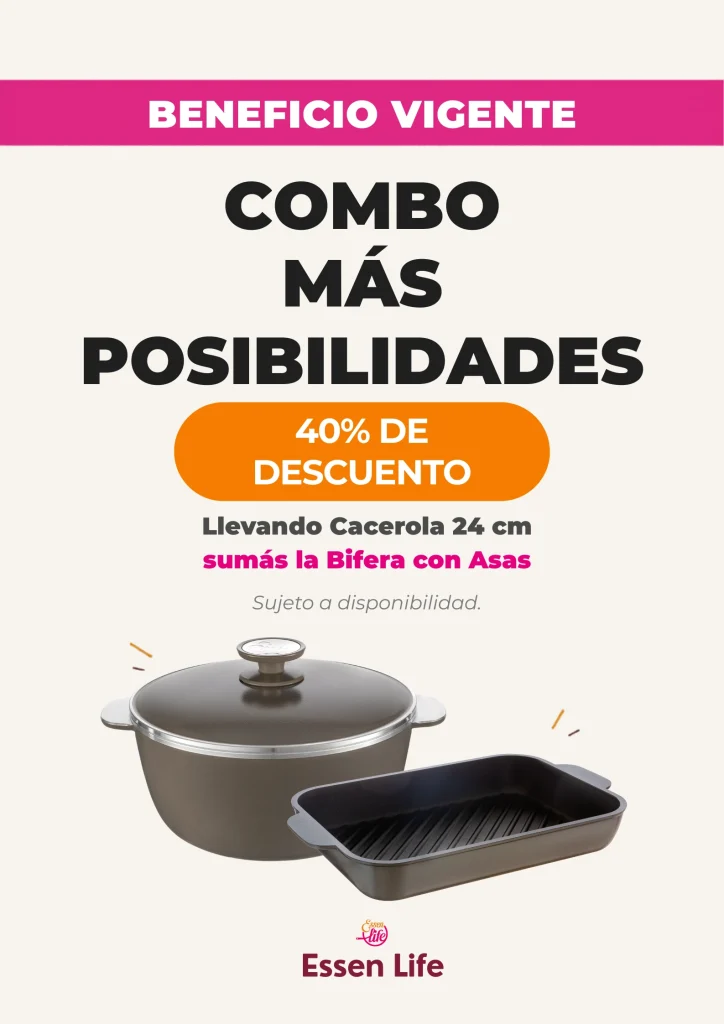Cacerola 24cm mas bifera essen con 40% de descuento