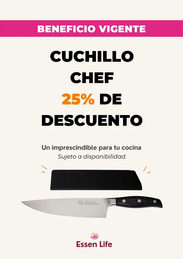 cuchillo chef essen 25% de descuento