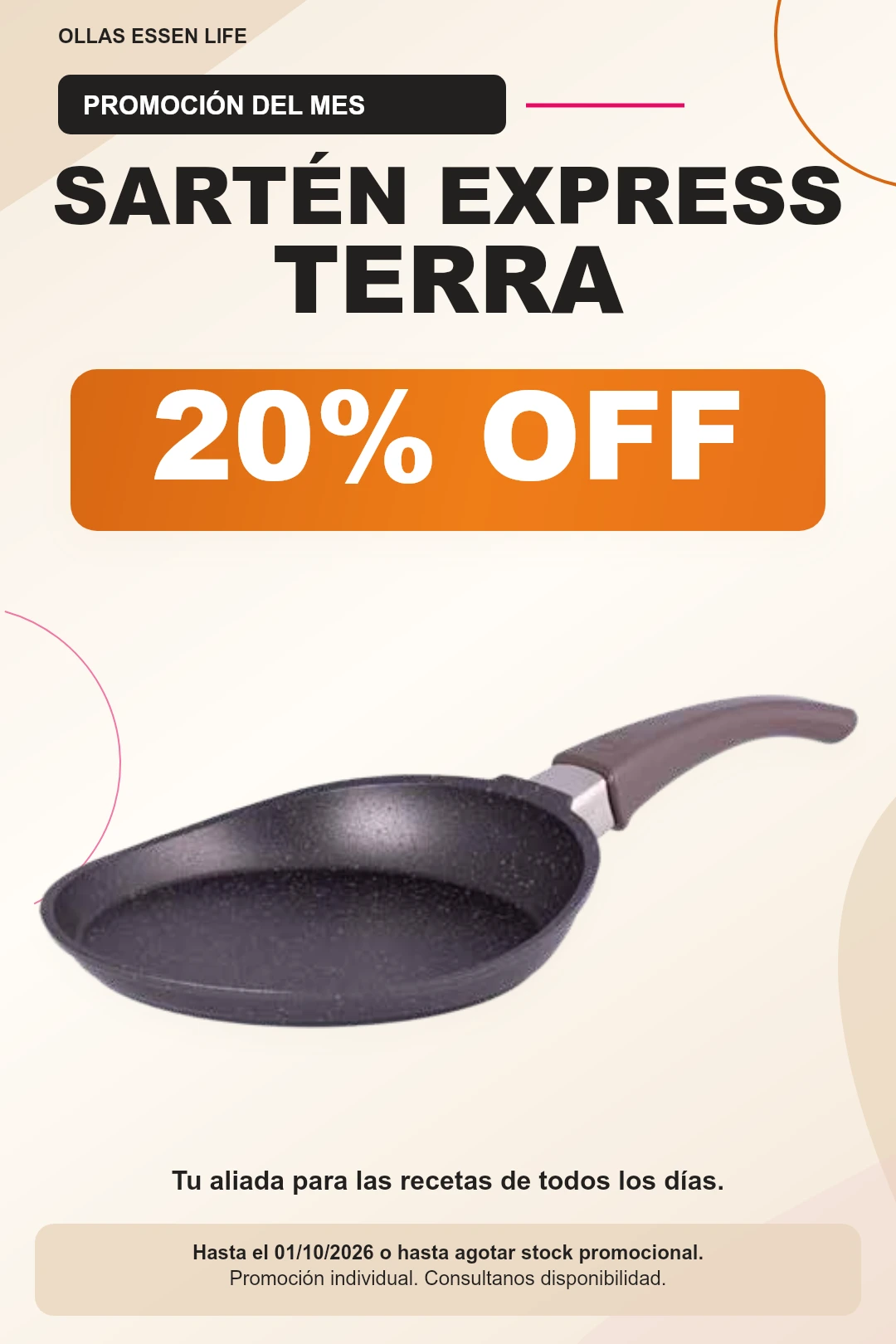 Sartén Express Terra Essen con 20% de descuento