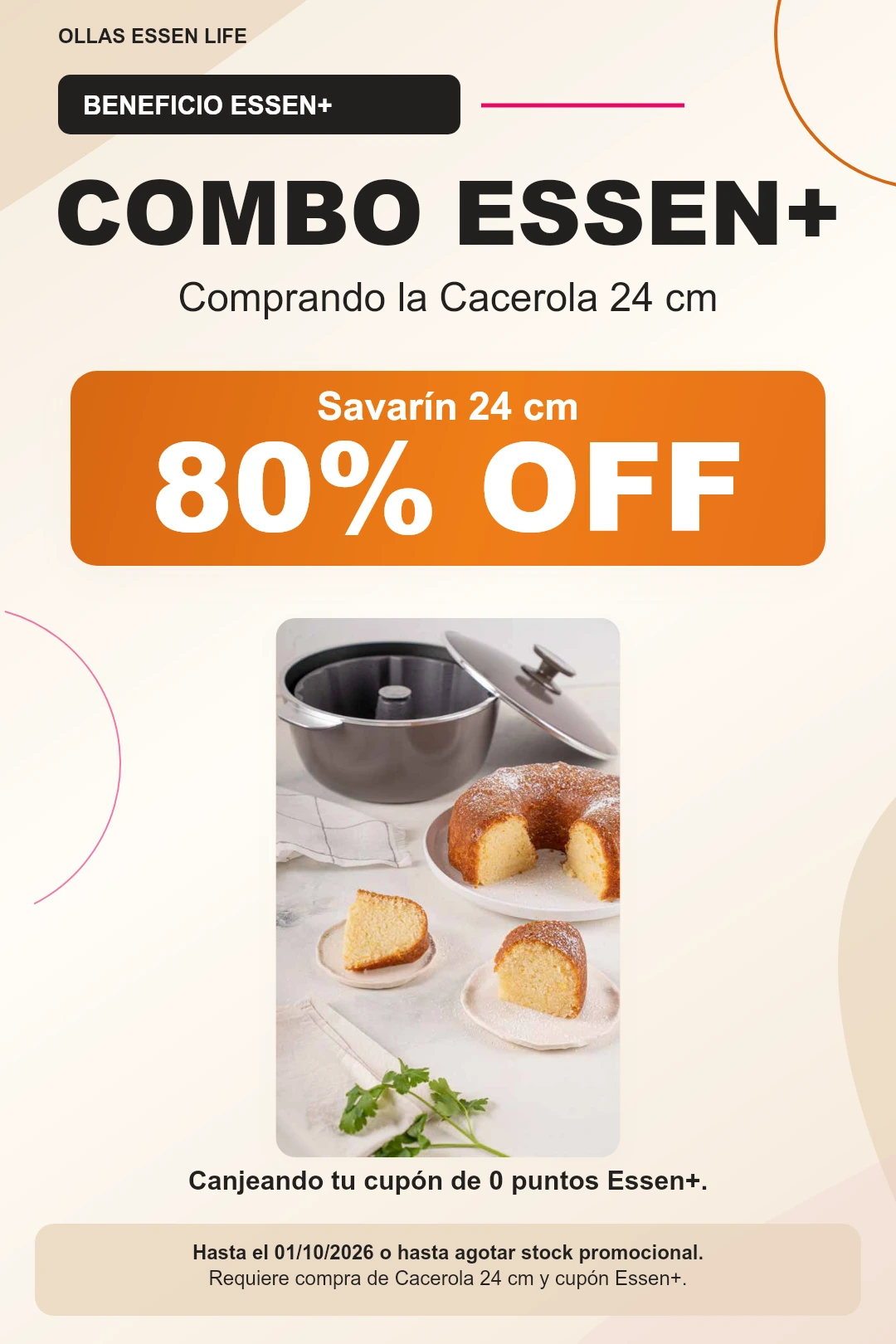 Combo Essen+ con beneficio exclusivo para usuarios registrados