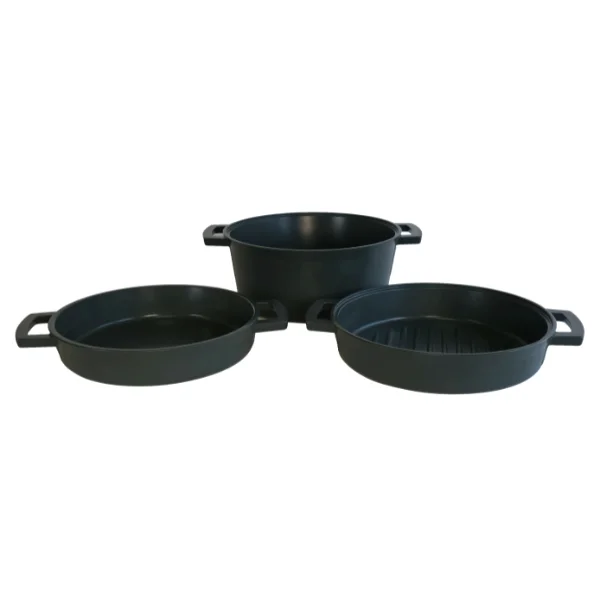 Set Nuit Forest Essen 24 cm con cacerola sartén y bifera